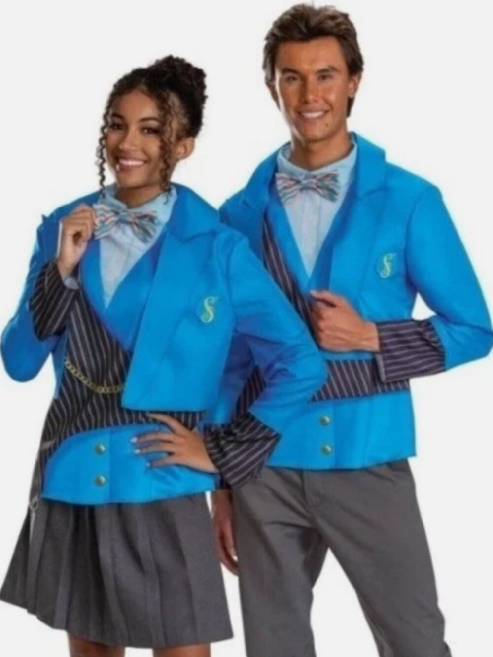 Wicked Shiz Halloween Costume Kit Jacket Top & Bow Tie 2 pc Adult Teen 14+